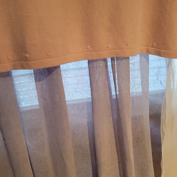 Strada Girls Med.Pink Sz. L Spaghetti strap Silk Blend Tank Top Beaded Hem - Picture 7 of 10